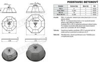 Podstavec betonový PB19 TREMIS V545