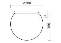 Přisazené svítidlo SKAT 1 LED-5L05C05BD1/PE01 C 3000 9W IP65 OSMONT 68411