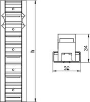 OBO 6288030 Profilová spojka PVV N2 100