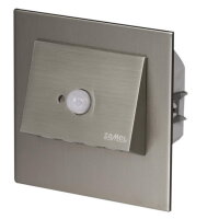 Světlo LED NAVI s čidlem pod omítku do KU 230V~ IP20 NEREZOVÁ OCEL NEUTR. BÍLÁ