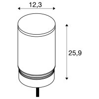 M-POL M Polehead Shader hlava svítidla antracit 11 W 420/460 lm 2700/3000K CRI90