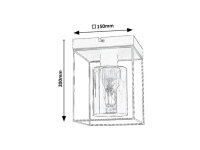 CHADWICK E27 1x 25W IP20 černá RABALUX 71031