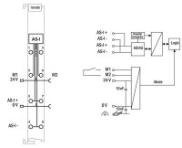 AS-Interface master světle šedá WAGO 753-655