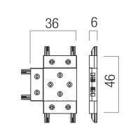 XTINY SURFACE T shape CONNECTOR 48V DC I