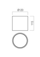 Stropní svítidlo HERA PL LED 21W 2700K SC/WH TRIAC REDO 01-4224