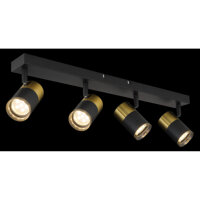 Stropní svítidlo BRISBON černá 25W GU10 IP20 GLOBO 57850-4