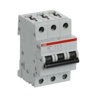 S203M-B6 3 fázový jistič 6 A char. B 10kA ABB 2CDS273001R0065