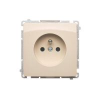 Zásuvka jednonásobná s uzemněním 16 A, 250 V~, béžová KONTAKT SIMON BMGZ1C.01/12