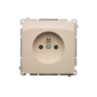 Zásuvka jednonásobná s uzemněním, 16 A, 250 V~ béžová KONTAKT SIMON BMGZ1.01/12