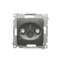 DAD1.01/48 Zásuvka TV-DATA, (strojek s k