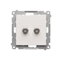 TASF2.01/111 Zásuvka anténní 2 násobná t