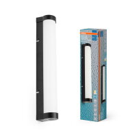 Obris Tube Frost Glass 40CM Click CCT DIM IP44  Black OSRAM 4099854450563