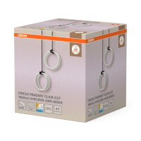 Decor Circle 2XPendant PL 14W Click CCT Black OSRAM 4099854459009