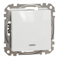 Sedna D/E Tlačítko 1/0So orientační kontrolka, Bílá SCHNEIDER SDD111111L
