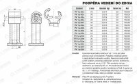 Podpěra vedení do zdiva-šedá PV 1p-55s (plast) TREMIS VS210