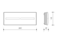 Nouzové svítidlo DIANA FLAT IP42 1h PANLUX LDF-3300-CP