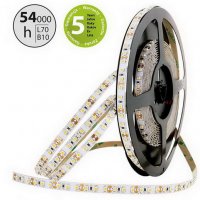 LED pásek SMD3528 UWW, 120LED/m, IP20, DC 24V, 8mm, bílý PCB pásek, 5m