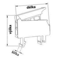 Řadová svorka pojistková RSP 4 ELEKTRO BEČOV A631210