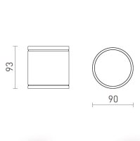 LIZZI stropní bílá 230V GU10 35W IP54 RENDL R13505