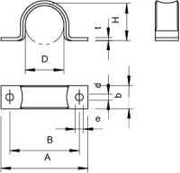 OBO WN 7855 B 12 Upevňovací příchytka oboustranná 12mm Ocel galv. zinek