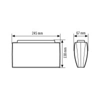 EsyLux EN10061813 Nouzové svítidlo SLE EL LED 3h 24m IR SC/C SM