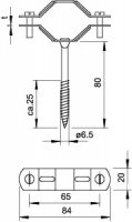 OBO 1310658 Příchytka distanční 1060 45-68 FT