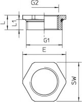 OBO 2088340 Adaptér 165 ADA M50-PG29