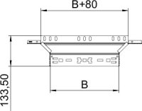 OBO RAAM 140 FT Odbočný díl Magic 110 s rychlospojkou 110x400 Ocel žár.zinek