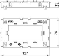 OBO 6288576 Přístrojové vložky,Modul 45 71MT2 45