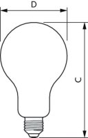 LED žárovka PHILIPS classic 200W A95 E27 WW FR ND