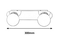 Becca G9 2X 28W IP44 chrom RABALUX 2111