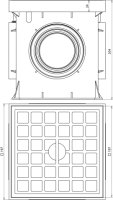 UF - krabice pro zkušební svorky plastová 200x200x205mm, bez zkušební svorky