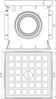 UF - krabice pro zkušební svorky plastová 200x200x205mm, bez zkušební svorky