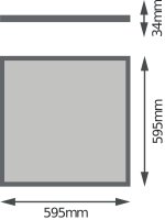 LED panel LEDVANCE 4IN1 600 UGR19 600 32 W 4000 K UGR19