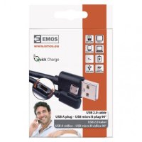 Rychlonabíjecí a datový kabel USB-A 2.0/micro USB-B 2.0 Quick Charge 1 m černý