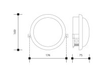 Přisazené stropní svítidlo KRUH LED 10W 4000K bílá LEDMED LM31300005