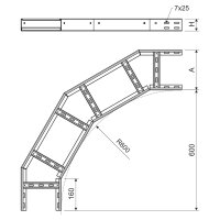 Oblouk horizontální 110x400, nerezová ocel AISI 304 KOPOS INOXKLOBH 110X400_IX