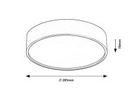 LARCIA LED 19W IP44 bílá RABALUX 75012