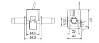 Transformátor proudu s děleným jádrem, 300A/1A WAGO 855-4101/300-001