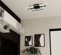 Stropní svítidlo AMANDOLO LED-CCT černá/bílá 17W IP20 EGLO 901115