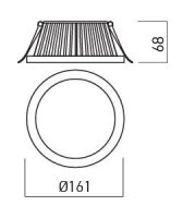 XCLASS REC. FITTING 21W 500mA 25-40V DC