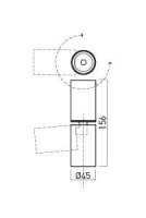 XPIPE ADJ. SURF. PROJ. 1x8W 220-240V AC