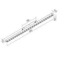 XNET LINEAR PROJECTOR DALI 13.4W 48V DC