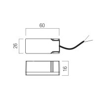XTINY SURFACE/RECESSED POWER SUPPLY CONN