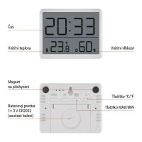 Digitální teploměr s vlhkoměrem E6210 EMOS E6210