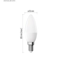 LED žárovka Basic svíčka E14 5,5 W (40 W) 470 lm teplá bílá EMOS ZL3F23