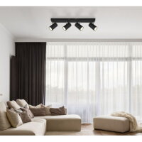 Stropní svítidlo ROBBY černá 4xGU10, max. 35W 230V GLOBO 57911-4B