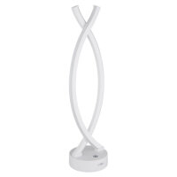HELA Stolní svítidlo, plast bílý, kabel