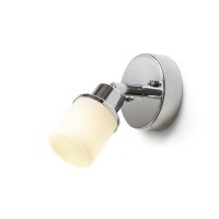 LINN I nástěnná opálové sklo/chrom 230V G9 LED 9W IP44 RENDL R13695