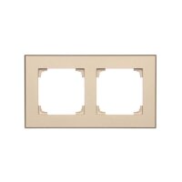 Rámeček 2 násobný champagne matná KONTAKT SIMON TRD2.149/144